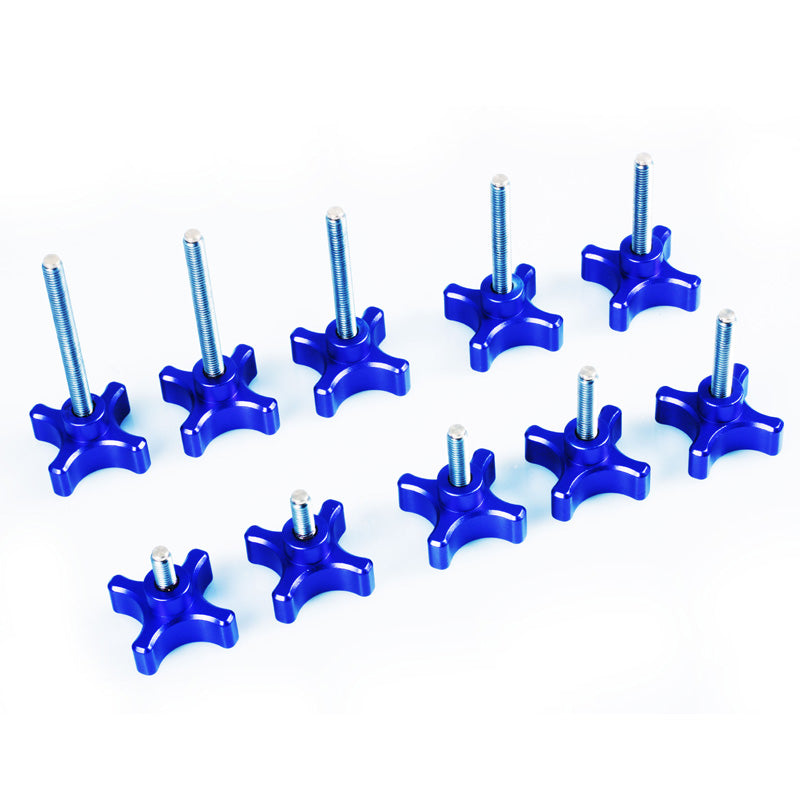 S8287 M5 hand screw with copper head protection CNC precision machined hand screw metric screw