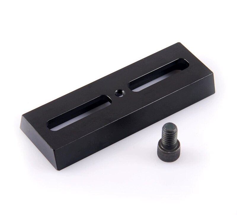 The middle slot of the S8170 12CM dovetail plate can be directly screwed with 3/8 screws, M10