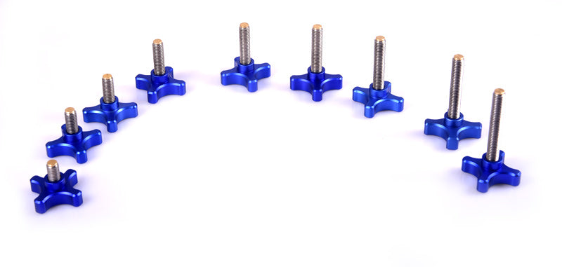 M8 hand screw with copper head protection, stainless steel screw CNC machined bolt head, stainless steel screw