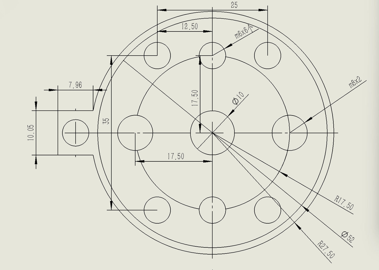 S8352 Astronomical micro-movement mount only 40mm low center of gravity