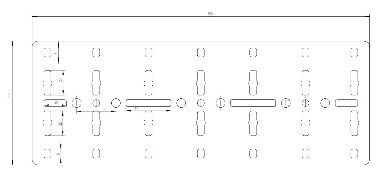 B235 widened D-type large platform plate astronomical telescope large gimbal plate dove tail plate loss many platform plate