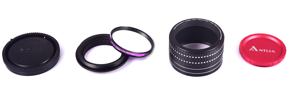 Sony E Mount Cameras adapters with Antlia filter
