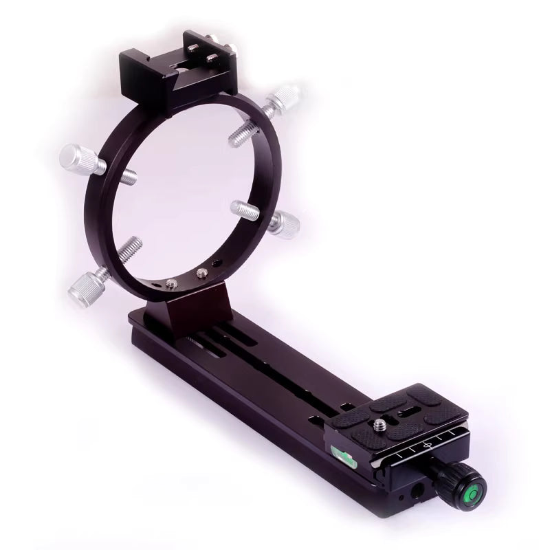 S8271 camera lens photography bracket, center mounted V-shaped star guide groove 34MM wide fixed with four screws