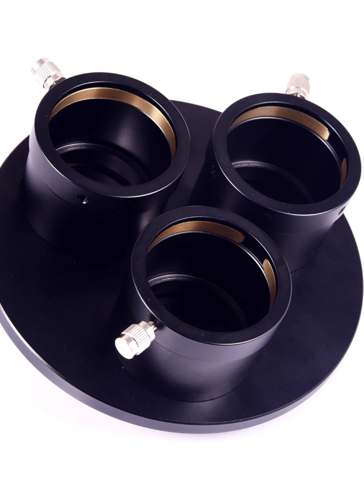 S8345 metal three hole eyepiece tower 2-inch can be installed with multiple cameras or multiple eyepieces simultaneously for mixed use