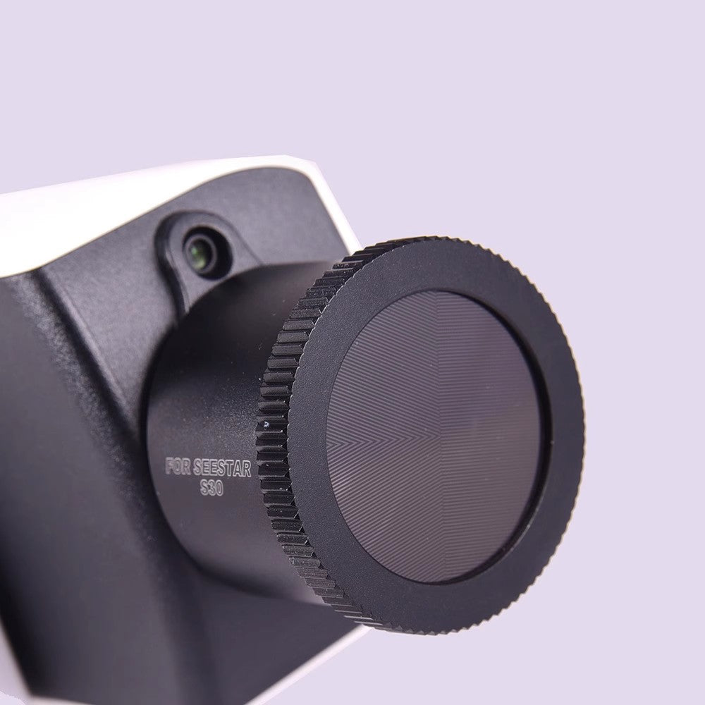 ZWO Seestar S30 intelligent astronomical telescope, lens cover, light shield, crosshairs, star finder, focusing fishbone plate, EQ latitude adjustment