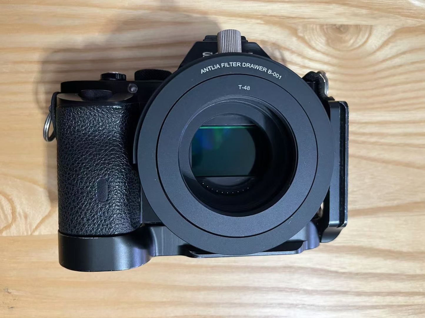 SONY E mount A7 nex to flat field mirror interface with a rear intercept of 55mm