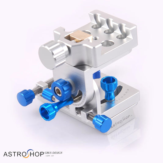 S8177 astronomical telescope micro motion gimbal lock does not shake, supports 1/4 screw fixation, V-groove fixation