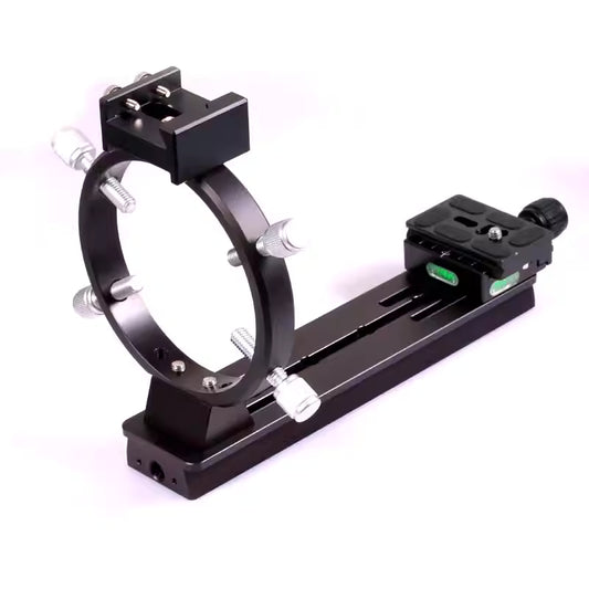 S8271 camera lens photography bracket, center mounted V-shaped star guide groove 34MM wide fixed with four screws