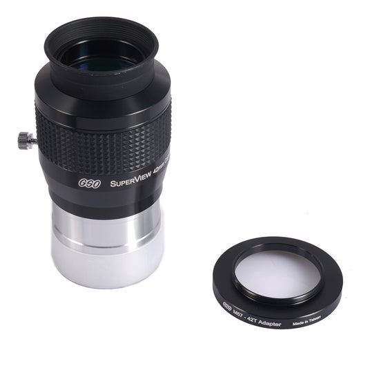 GSO 2-inch wide-angle photography eyepiece can be visually connected to DSLR camera with 57-42 adapter included