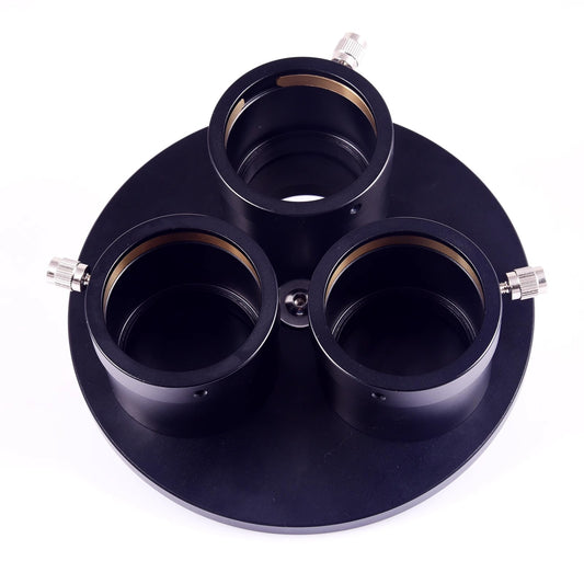 S8345 metal three hole eyepiece tower 2-inch can be installed with multiple cameras or multiple eyepieces simultaneously for mixed use